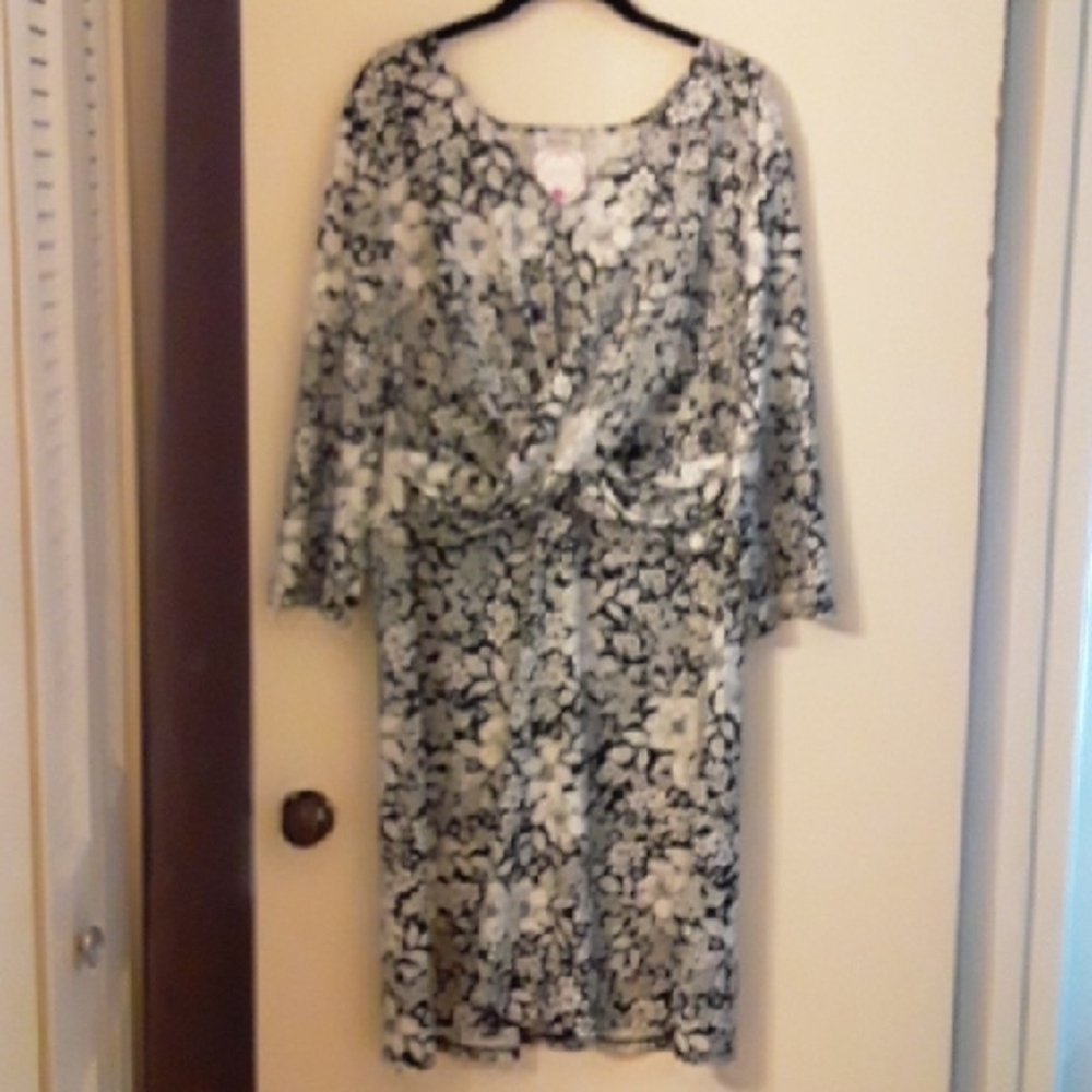 Black and White Floral Dress